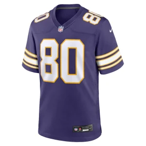 Cris carter minnesota vikings nike classic retired player game jersey Purple M
