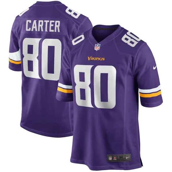 Cris carter minnesota vikings nike game retired player jersey Purple