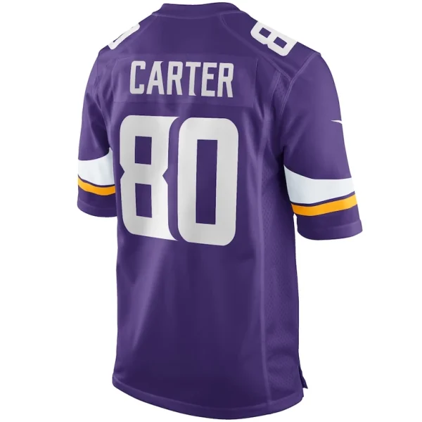 Cris carter minnesota vikings nike game retired player jersey Purple L