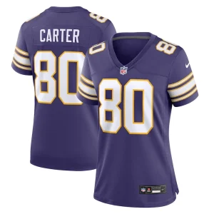 Cris carter minnesota vikings nike womens classic retired player game jersey Purple