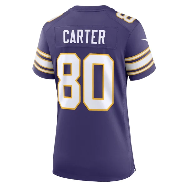 Cris carter minnesota vikings nike womens classic retired player game jersey Purple L