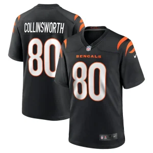 Cris collinsworth cincinnati bengals nike team retired player game jersey Black