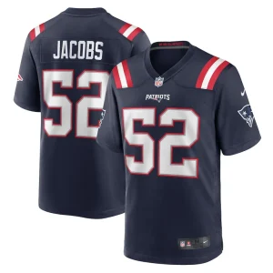 Curtis jacobs new england patriots nike game jersey Navy