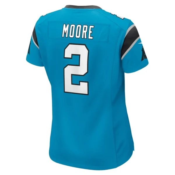 D.j. moore carolina panthers nike womens game jersey Blue L