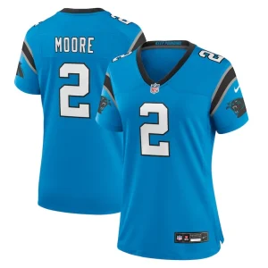 D.j. moore carolina panthers nike womens player jersey Blue
