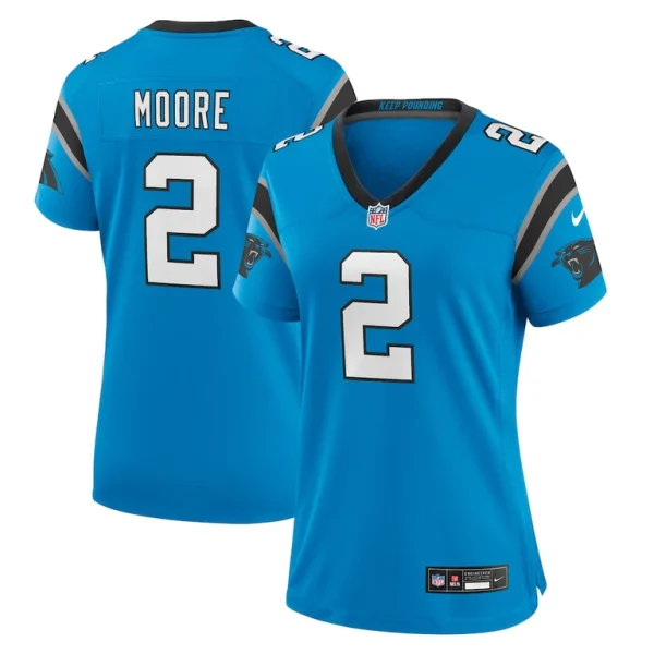 D.j. moore carolina panthers nike womens player jersey Blue