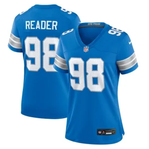 D.j. reader detroit lions nike womens team game jersey Blue