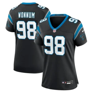 D.j. wonnum carolina panthers nike womens game jersey Black