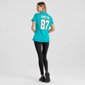 Daesean hamilton miami dolphins nike womens home game player jersey Aqua 2XL