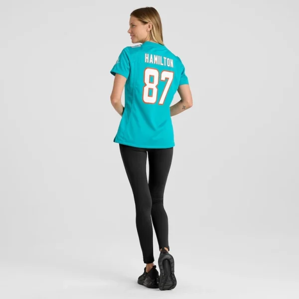 Daesean hamilton miami dolphins nike womens home game player jersey Aqua 2XL