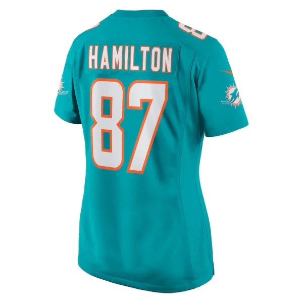 Daesean hamilton miami dolphins nike womens home game player jersey Aqua L