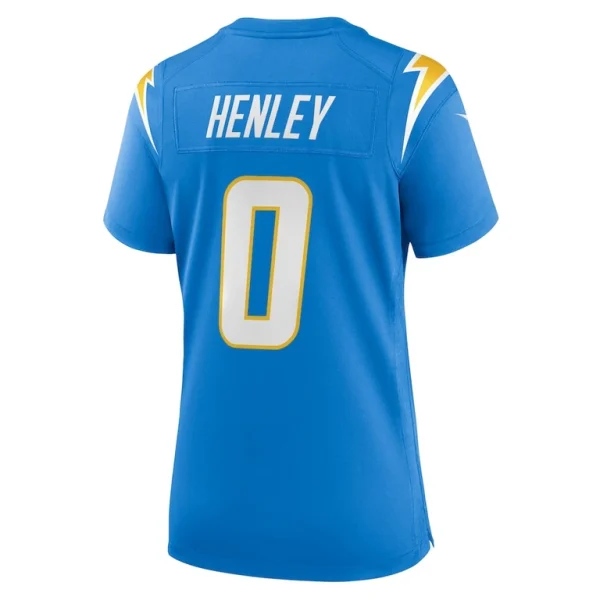 Daiyan henley los angeles chargers nike womens team game jersey Powder blue L