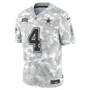 Dak prescott dallas cowboys nike 2024 salute to service limited jersey Arctic camo M