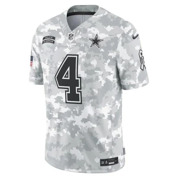 Dak prescott dallas cowboys nike 2024 salute to service limited jersey Arctic camo M