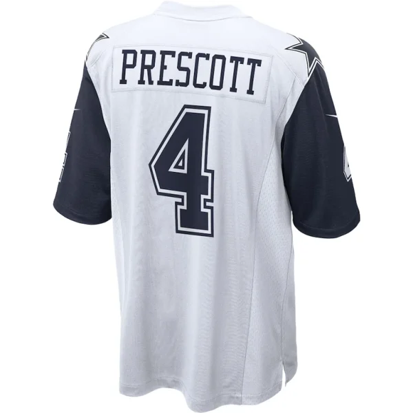 Dak prescott dallas cowboys nike alternate game jersey White L