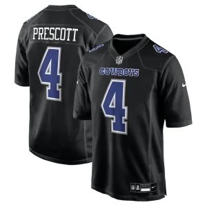 Dak prescott dallas cowboys nike fashion game jersey Carbon black