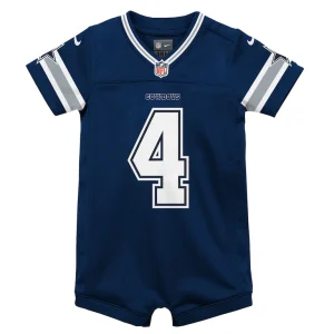 Dak prescott dallas cowboys nike infant game jersey romper Navy 18 MO