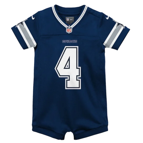 Dak prescott dallas cowboys nike infant game jersey romper Navy 18 MO