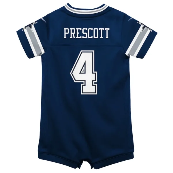 Dak prescott dallas cowboys nike infant game jersey romper Navy 24 MO