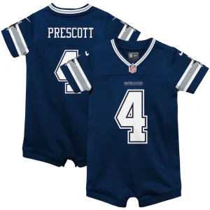 Dak prescott dallas cowboys nike infant game jersey romper Navy