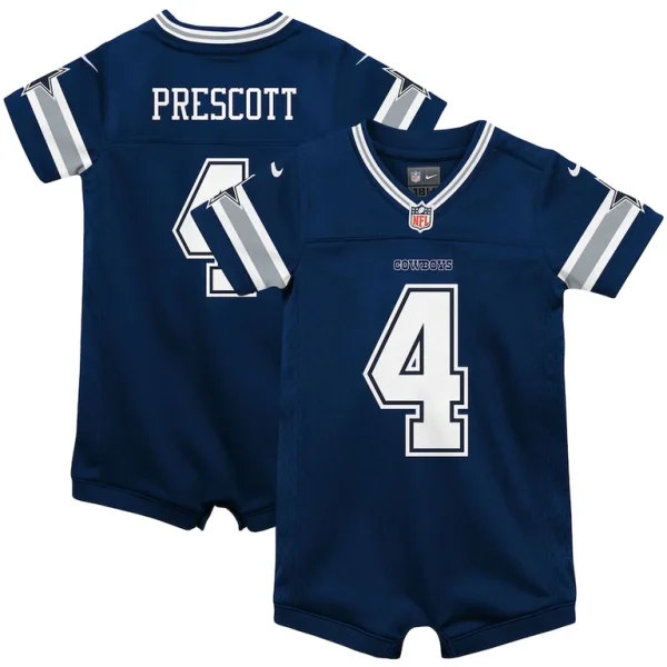 Dak prescott dallas cowboys nike infant game jersey romper Navy