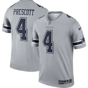 Dak prescott dallas cowboys nike inverted legend player performance top Gray