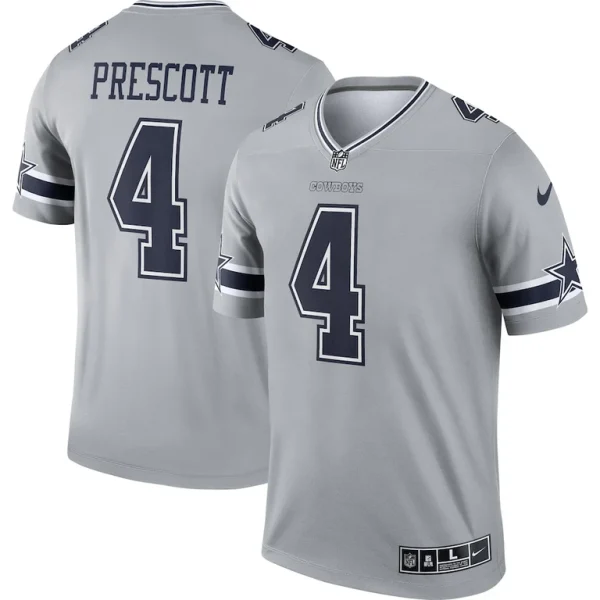Dak prescott dallas cowboys nike inverted legend player performance top Gray