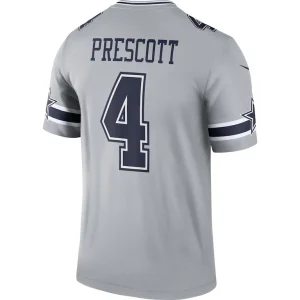 Dak prescott dallas cowboys nike inverted legend player performance top Gray L