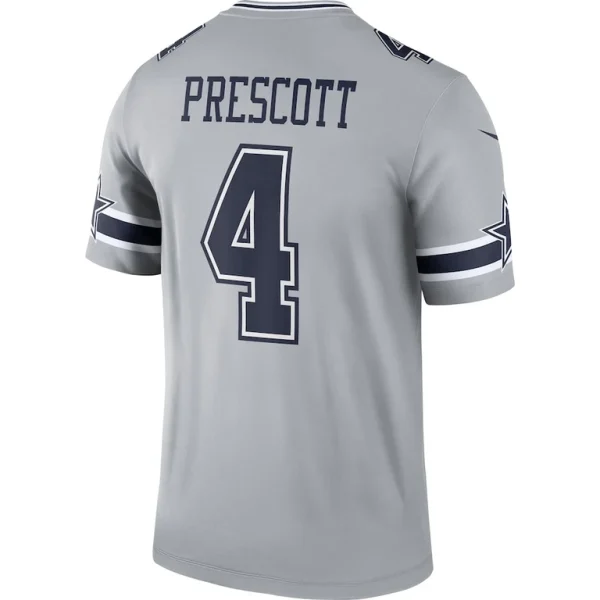 Dak prescott dallas cowboys nike inverted legend player performance top Gray L