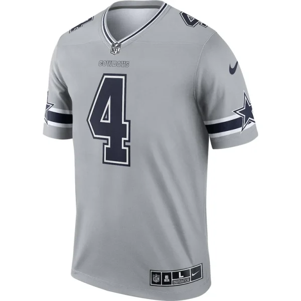 Dak prescott dallas cowboys nike inverted legend player performance top Gray M