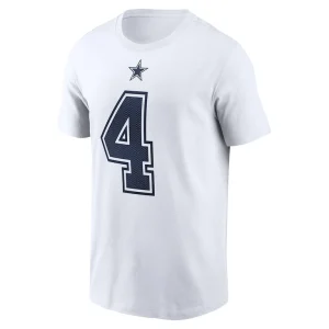 Dak prescott dallas cowboys nike name number t shirt White M