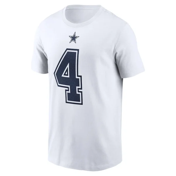 Dak prescott dallas cowboys nike name number t shirt White M