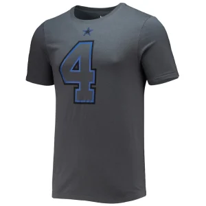 Dak prescott dallas cowboys nike player name number t shirt Charcoal M