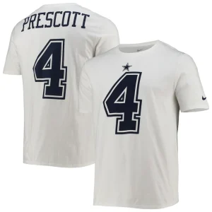 Dak prescott dallas cowboys nike player pride color rush name number t shirt White