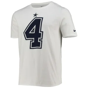 Dak prescott dallas cowboys nike player pride color rush name number t shirt White M