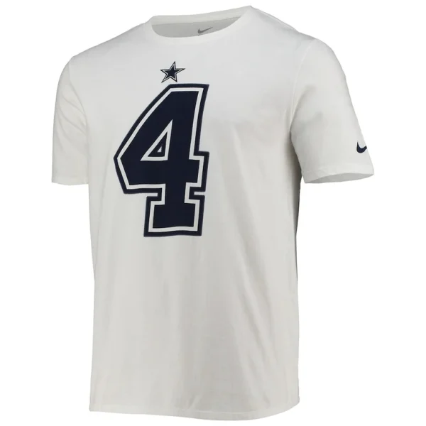 Dak prescott dallas cowboys nike player pride color rush name number t shirt White M