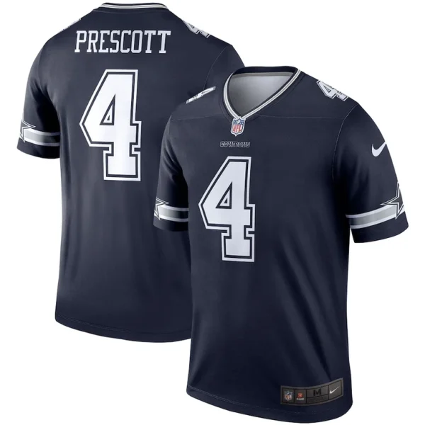 Dak prescott dallas cowboys nike team legend player performance top Navy