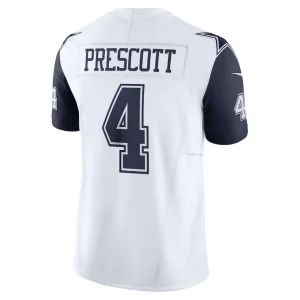 Dak prescott dallas cowboys nike vapor f.u.s.e. limited jersey White L