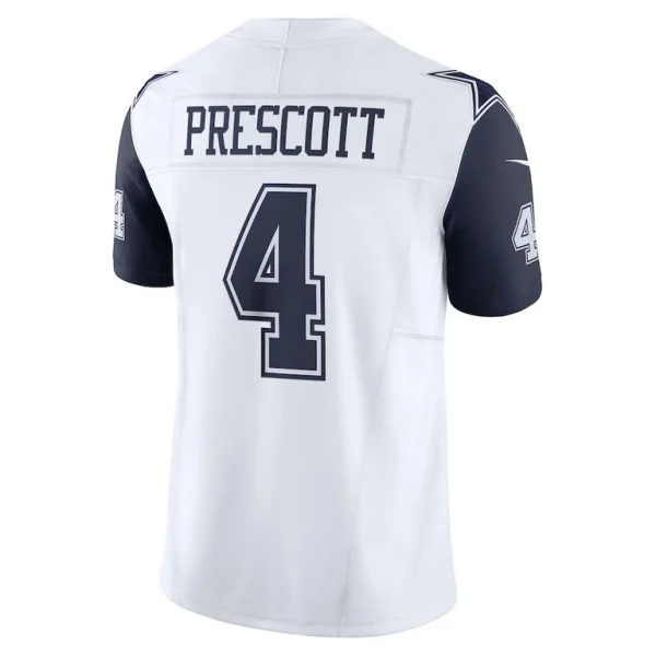 Dak prescott dallas cowboys nike vapor f.u.s.e. limited jersey White L