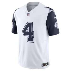 Dak prescott dallas cowboys nike vapor f.u.s.e. limited jersey White M