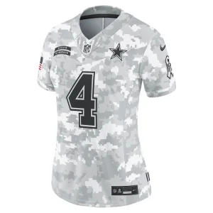 Dak prescott dallas cowboys nike womens 2024 salute to service limited jersey Arctic camo M