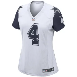 Dak prescott dallas cowboys nike womens alternate game jersey White M