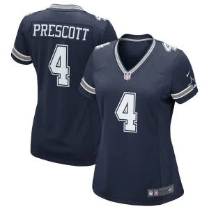 Dak prescott dallas cowboys nike womens game team jersey Navy