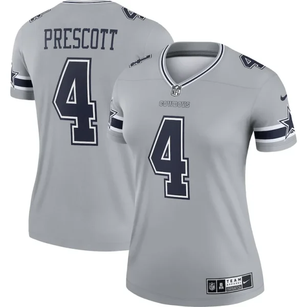Dak prescott dallas cowboys nike womens inverted legend player performance top Gray