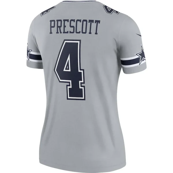 Dak prescott dallas cowboys nike womens inverted legend player performance top Gray L