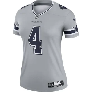 Dak prescott dallas cowboys nike womens inverted legend player performance top Gray M