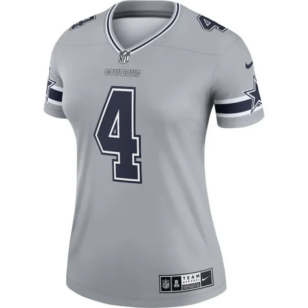 Dak prescott dallas cowboys nike womens inverted legend player performance top Gray M