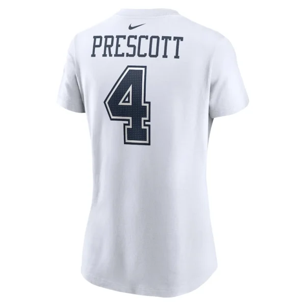 Dak prescott dallas cowboys nike womens player name number t shirt White L