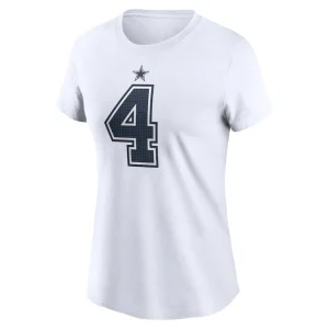 Dak prescott dallas cowboys nike womens player name number t shirt White M