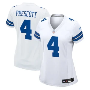 Dak prescott dallas cowboys nike womens team game jersey White